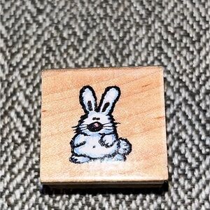 All Night Media Big Bunny Rabbit Rubber Stamp Easter Bunny 1990 RARE VINTAGE HTF